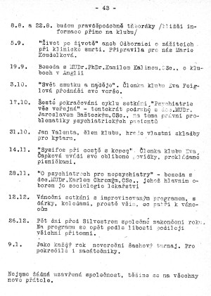 Kluby - strana 43 (asopis Mosty 1989/1)